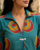 Woman wearing Cotton Coord Set | Kunvarani