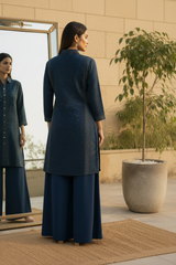 Woman wearing Crepe Coord Set | Kunvarani