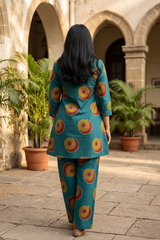 Woman wearing Cotton Coord Set | Kunvarani