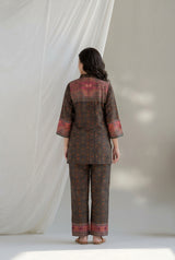 Multi-Colour Soft Muslin Buta Print Coord Set