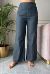 Royal Blue Denim Patch Work Co Ord Set