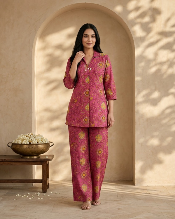 Pink Thread Work Co Ord Set