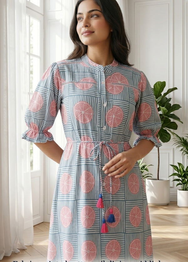 Woman wearing Stripe Design Top | Kunvarani
