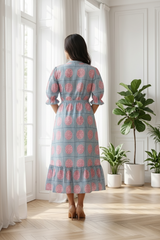 Woman wearing Stripe Design Top | Kunvarani