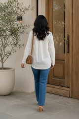 White Floral Print Shirt (2)