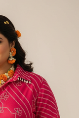 Pink Crepe Plus Size Shirt