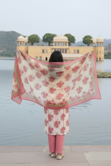 Pink & White Kurta Set