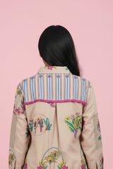 Collar Neck Coord Set - embroidery and craft close-up | Kunvarani