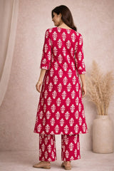 Daily wear Pink Color Kurti Set - embroidery and craft close-up | Kunvarani