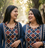 Blue With Dupatta Daily wear Kurti Set - Cotton everyday wear | Kunvarani