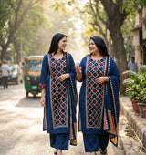 Cotton fabric detail - With Dupatta Daily wear Kurti Set | Kunvarani